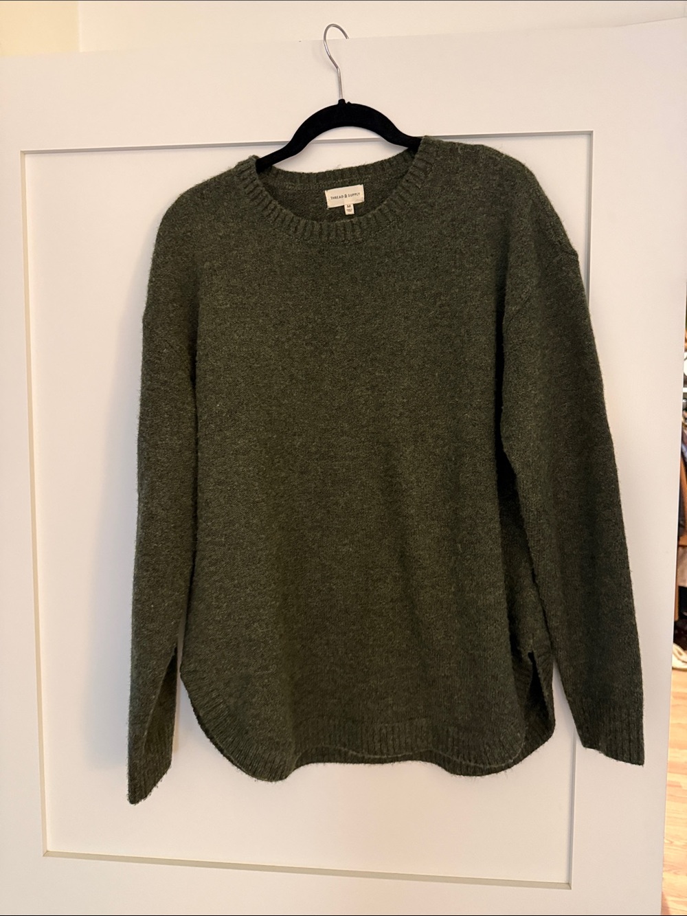 Thread & Supply Olive Crewneck Pullover